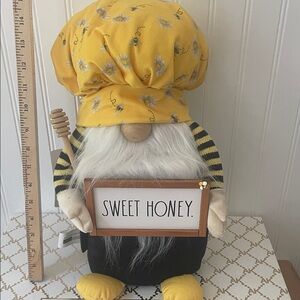 Rae Dunn Sweet Honey Gnome - Yellow and Black